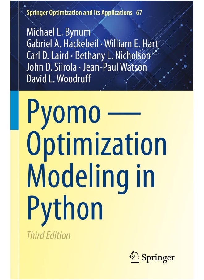 Pyomo -- Optimization Modeling in Python