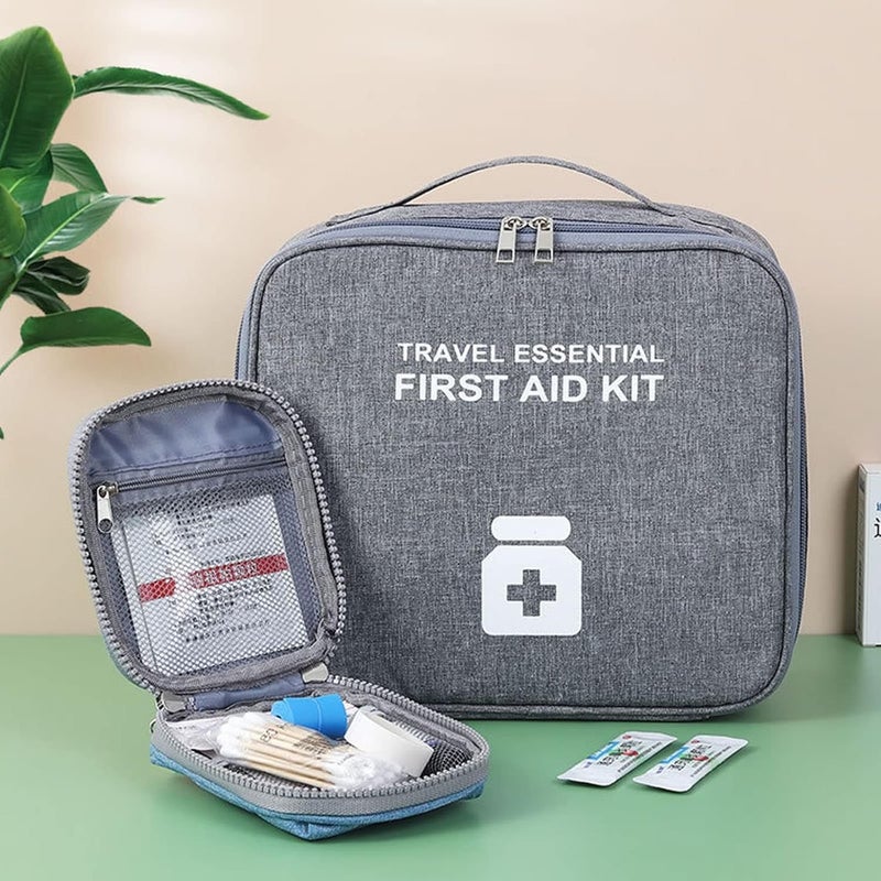 KASTWAVE First Aid Kit Empty, Camping First Aid Bag, Medicine Tools Travel Storage Bag, Suitable For Home Outdoor Hiking Camping Car Office Workplace - Image 5