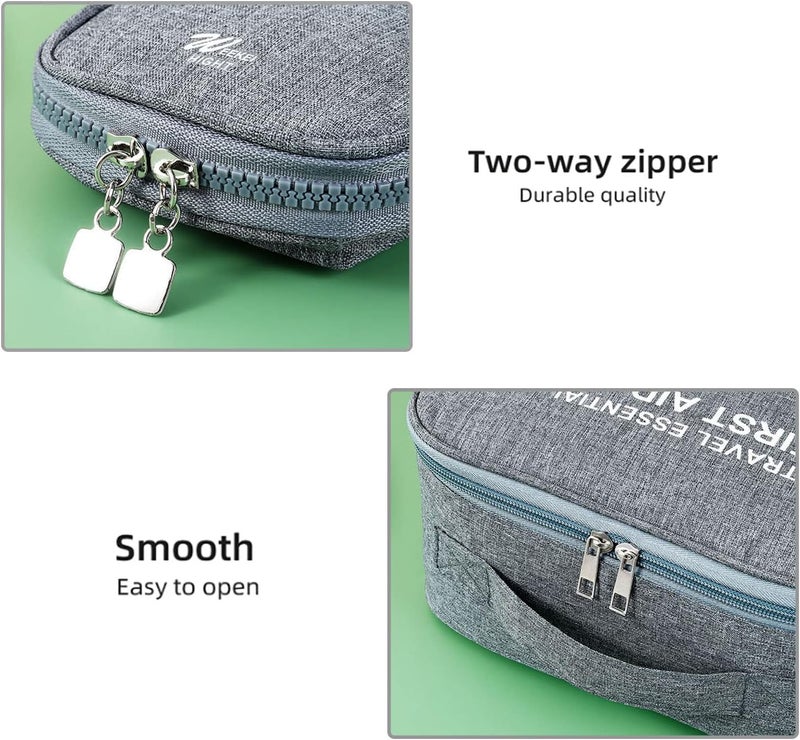 KASTWAVE First Aid Kit Empty, Camping First Aid Bag, Medicine Tools Travel Storage Bag, Suitable For Home Outdoor Hiking Camping Car Office Workplace - Image 3