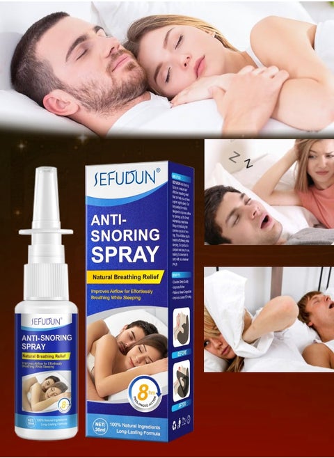 Anti Snoring Spray Anti Snoring Devices Provide the Effective Sleep Aid Snoring Reduction Solution Cures for Better Breathing Relief Open Throat and Improve Airflow While Sleeping 30ml