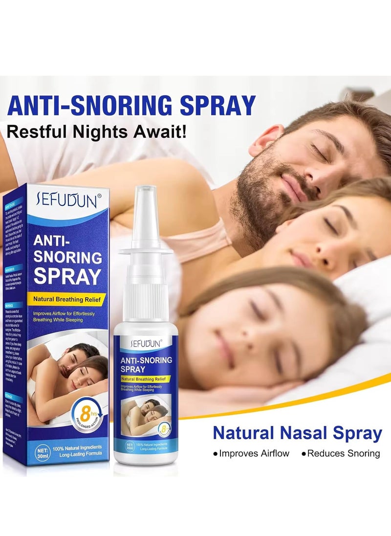 Sefudun - Anti Snoring Spray Anti Snoring Devices Provide the Effective Sleep Aid Snoring Reduction Solution Cures for Better Breathing Relief Open Throat and Improve Airflow While Sleeping 30ml - Image 1