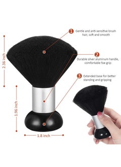 Patelai Barber Neck Brush for Hair Cutting and Cleaning - 3 Pieces with Plastic Handle Grip for Sweeping Hair Around Face (Cute Style)  - Image 3