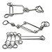 Zooshine 3 Pcs Advanced Large Metal Brain PuzzlesBrain Teasers Challenging for Party GamesOffice Toy Relax Gift for Adults Teens - Image 2