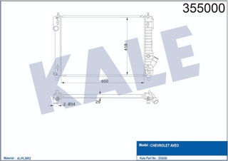 Radiator Chevrolet Aveo (Mechanical) (Al Pl Brz) (600X418X26) - pzsku/ZA4EB9B25CEB13C0B8788Z/45/_/1742488062/41a76bc1-956a-4f0e-be8f-f5505960ae00