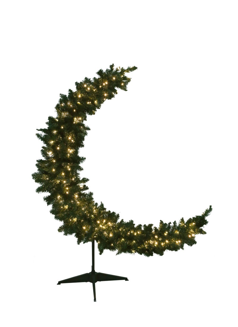 هوم ديكورايشون هلال رمضان لون أخضر ١٥٠ سم مع إضاءة  - Image 1
