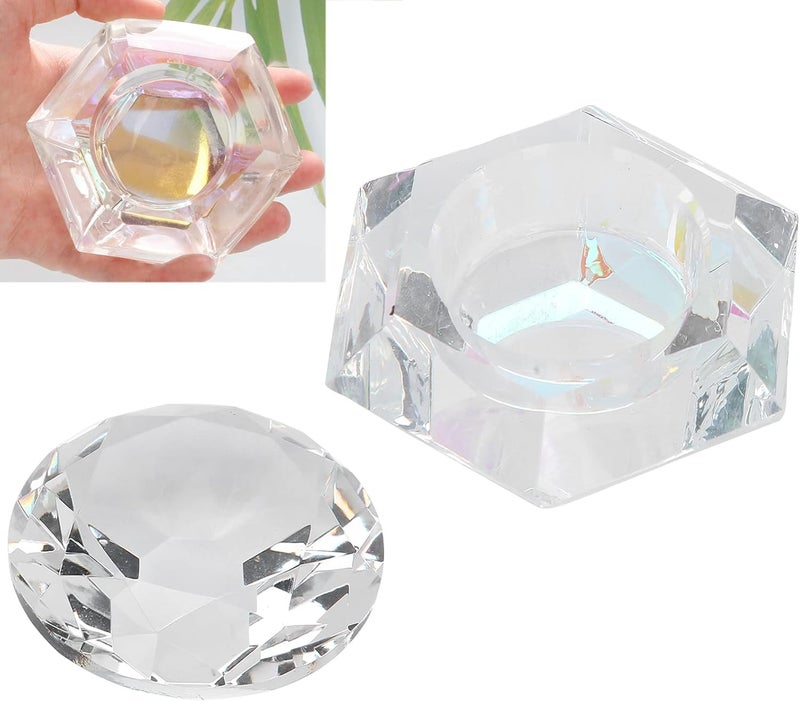 كلاراكو وعاء سائل بودرة الأكريليك لتزيين الأظافر، كوب كريستال سائل محمول للأظافر، حاوية أكريليك مع أغطية، أداة مانيكير لتصفيف الأظافر بسائل بودرة الأكريليك (#1) - Image 3