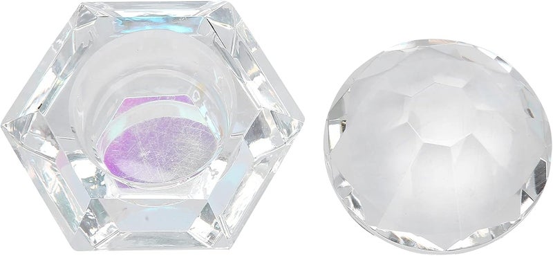 كلاراكو وعاء سائل بودرة الأكريليك لتزيين الأظافر، كوب كريستال سائل محمول للأظافر، حاوية أكريليك مع أغطية، أداة مانيكير لتصفيف الأظافر بسائل بودرة الأكريليك (#1) - Image 2