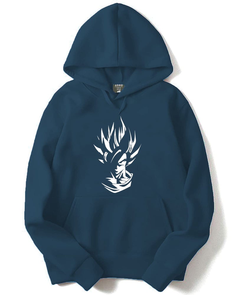 ADRO Men's Cotton Neck Hooded Sweatshirt (H21-M-GOK-SB_Teal_M) - Image 1