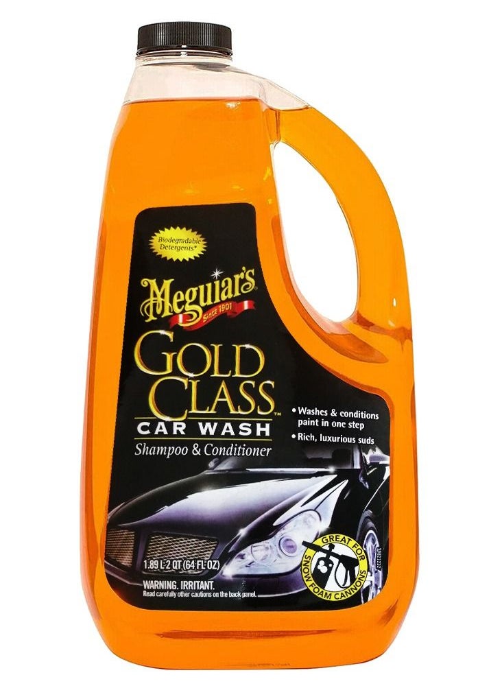 Meguiar's G7164 Gold Class Car Wash Shampoo &Conditioner 1.89L  - Image 1