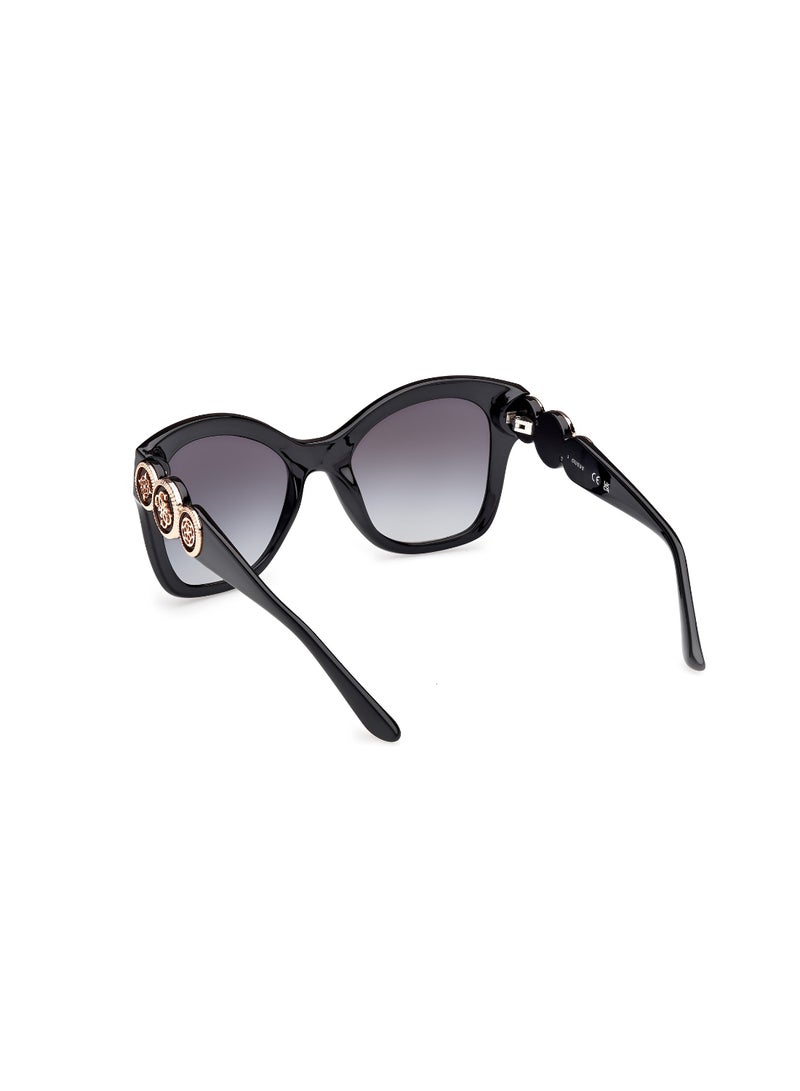 GUESS FULL RIM FEMALE BUTTERFLY BLACK INJECTED SUNGLASSES - Image 3