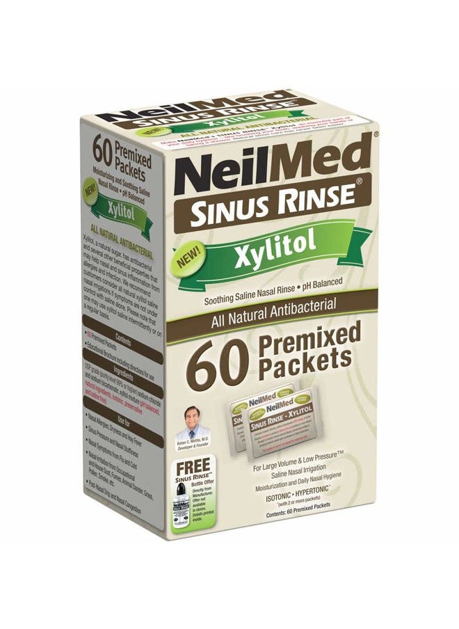 NeilMed Sinus Rinse Premixed Refill Packets with Xylitol, 60ct.  - Image 1