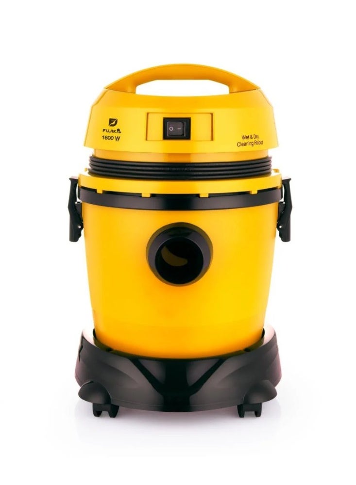FUJIKA Fujika Wet and Dry Vacuum Cleaner, Turkish, Yellow, FJK-190 E WD-Y - Image 2