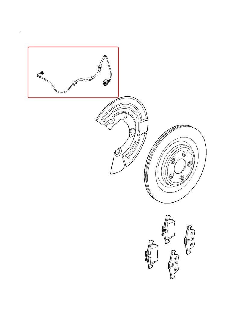 Range Rover حساس وسادات الفرامل الأمامية الأصلية - Image 2