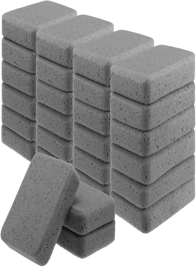 Tioncy 24 Pcs Large Car Wash Sponges Bulk 7.5 x 5.5 x 1.9 Inch Grouting Foam Cleaning and Washing Sponge Commercial Foam Large All Purpose for Kitchen Bathroom Household (Grey) - Image 1