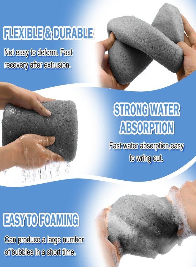 Tioncy 24 Pcs Large Car Wash Sponges Bulk 7.5 x 5.5 x 1.9 Inch Grouting Foam Cleaning and Washing Sponge Commercial Foam Large All Purpose for Kitchen Bathroom Household (Grey) - Image 4