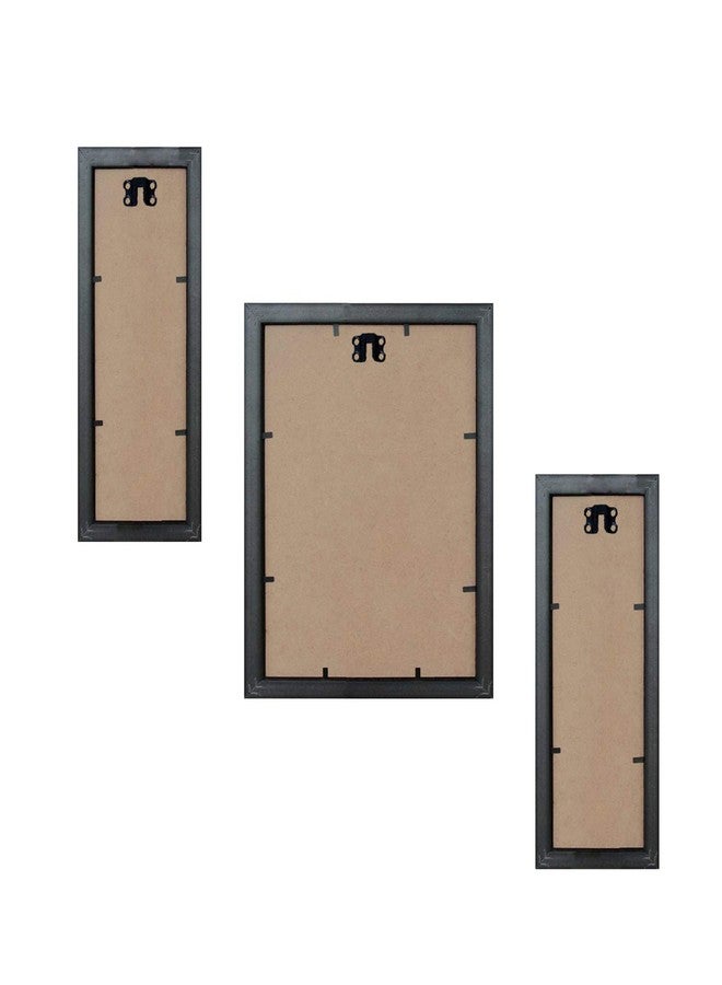 راندم عشوائي (RP-1926 لوحات ألوان مائية تجريدية مؤطرة، (6" × 14"-2، 12" × 14"-1) - Image 5