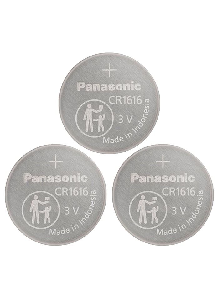 Panasonic CR 1616 Lithium Coin Battery Pack of 3 - Image 1