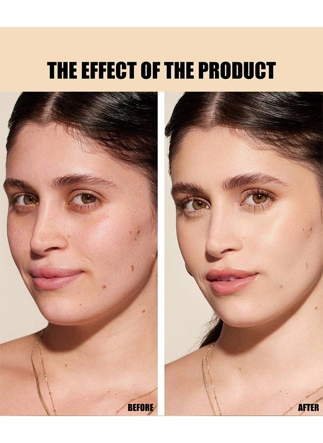 Anglicolor Matte Oil Control Concealer Foundation Flawless Soft Long Lasting Foundation Makeup, Waterproof Full Coverage Face Makeup Strong Concealer Foundation, Long-Lasting Face Makeup (Porcelain)  - Image 5