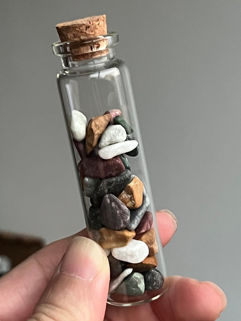 Maxmau 100 Sets Of 20Ml Glass Bottles With Cork Stopper Small Clear Jars Tiny Glass Vials For Wedding Favors Seed Powder Sequin Storing Art Crafts Display Party Member Gift - Image 4