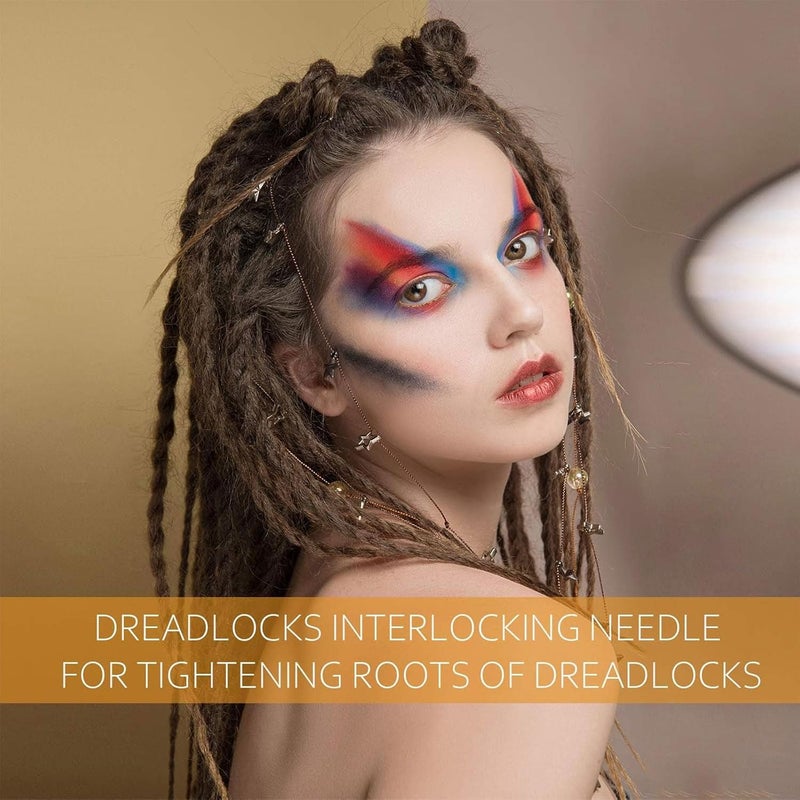 WILLBOND 4 Pieces Sisterlock Retighten Tool, Dreadlock Tool for Hair, Dreadlock Crochet Needle, Loc Crochet Needle for Hair Extensions Styling Loc Maintenance (Gold,Silver,Rose Gold) - Image 5