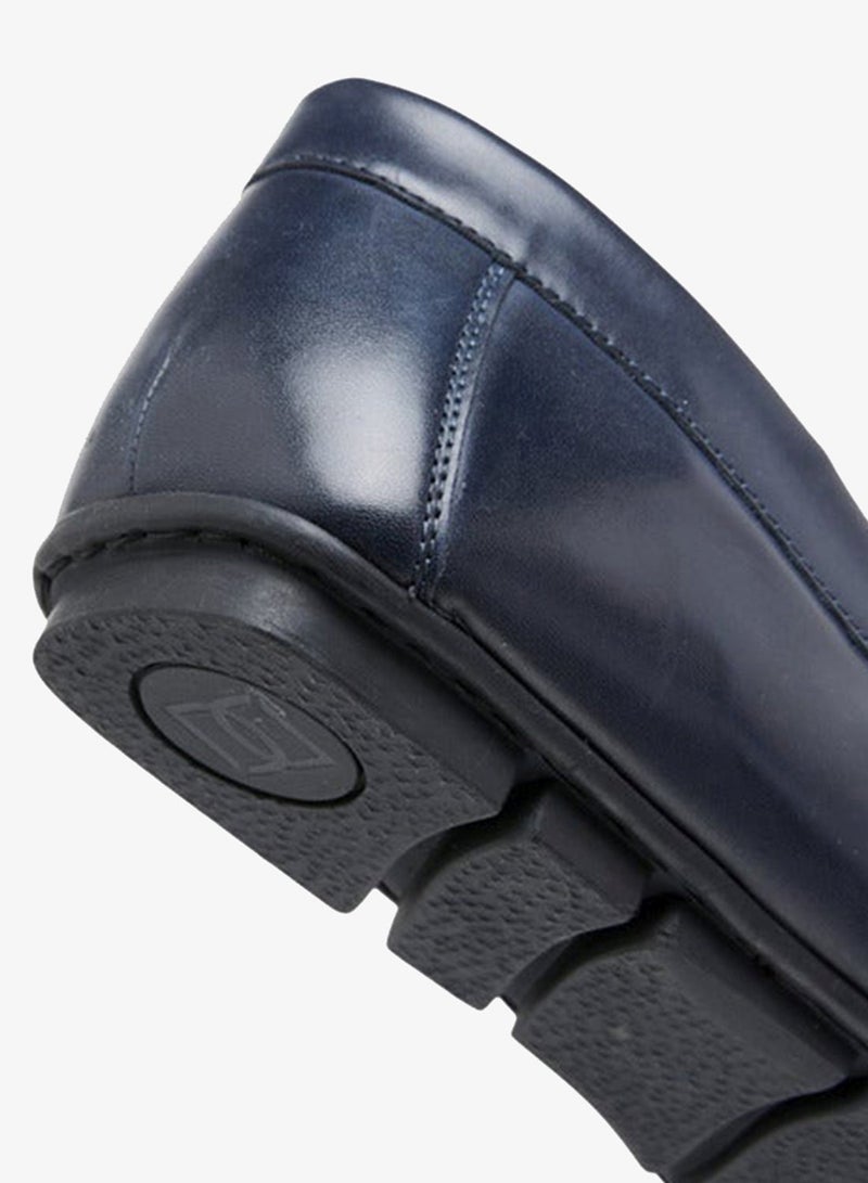 DUCHINI Men's Logo Embossed Slip-On Moccasins - Image 5