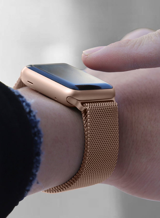 TraMx Replacement Band For Apple Watch Series 1/2/3 42mm Rose Gold - Image 5