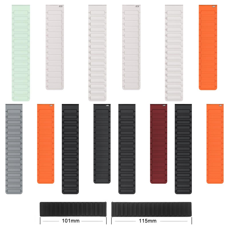 erorex For Apple Watch 42 / 44 / 45 / 46 / 49Mm I-Shaped Magnetic Silicone Watch Band(Starlight) - Image 3