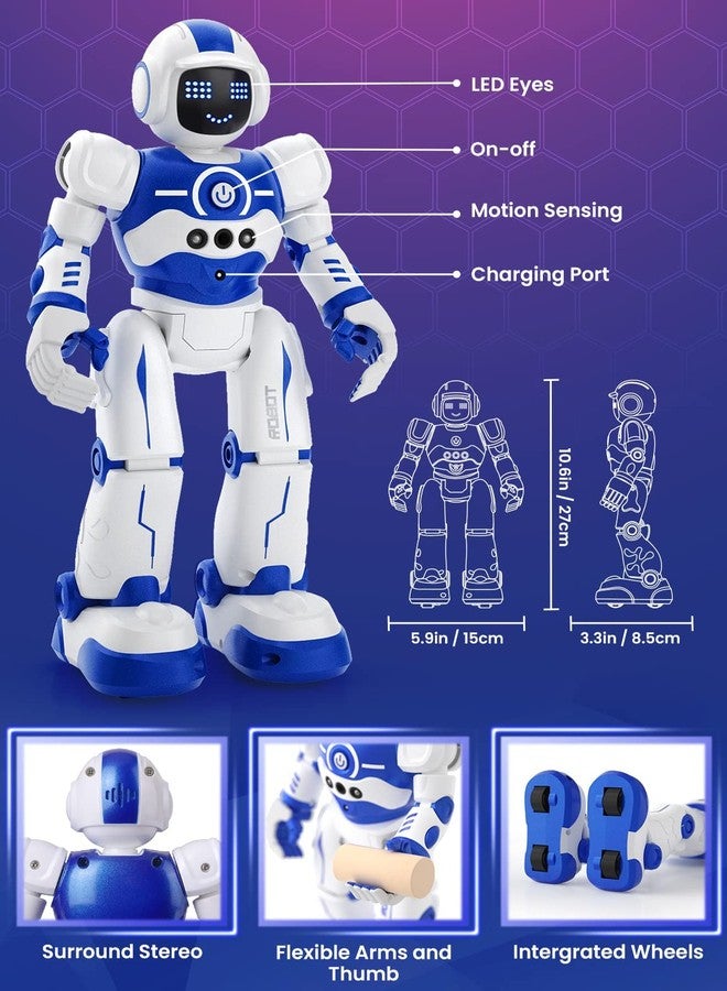 EduCuties Robot Toys for Kids,Programmable Remote Control Smart Walking Dancing Robot Toy with Gesture & Sensing for Age 4 5 6 7 8 9 10 Year Old Boys for Birthday Present - Image 2