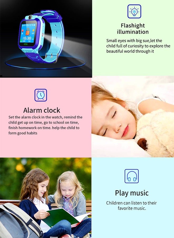 Arabest Children Smart Watches,Touchscreen Wrist Smart Phone Watch with Phone Calling/Text Messaging/Tracker Multifunction Rechargeable Toddler Watch for Boy/Girl Birthday Gifts,Children's Phone Alternative  - Image 4