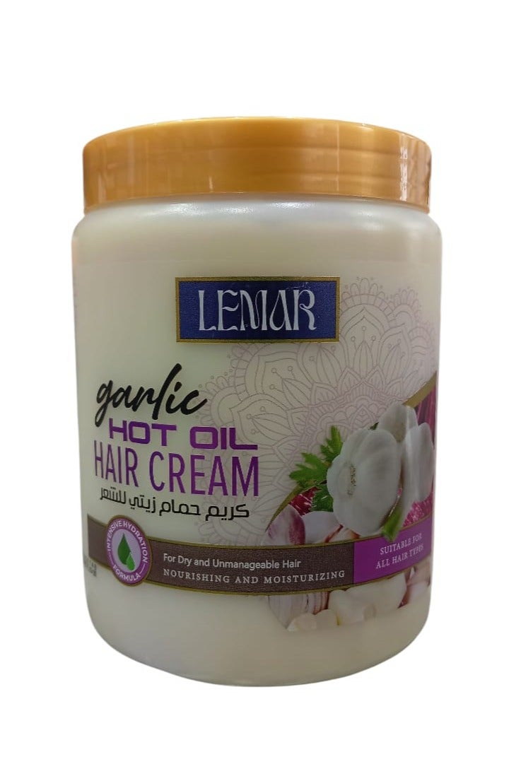 Garlic Oil Bath Cream  Moisturizing and Nourishing for Dry Hair  1000 ml