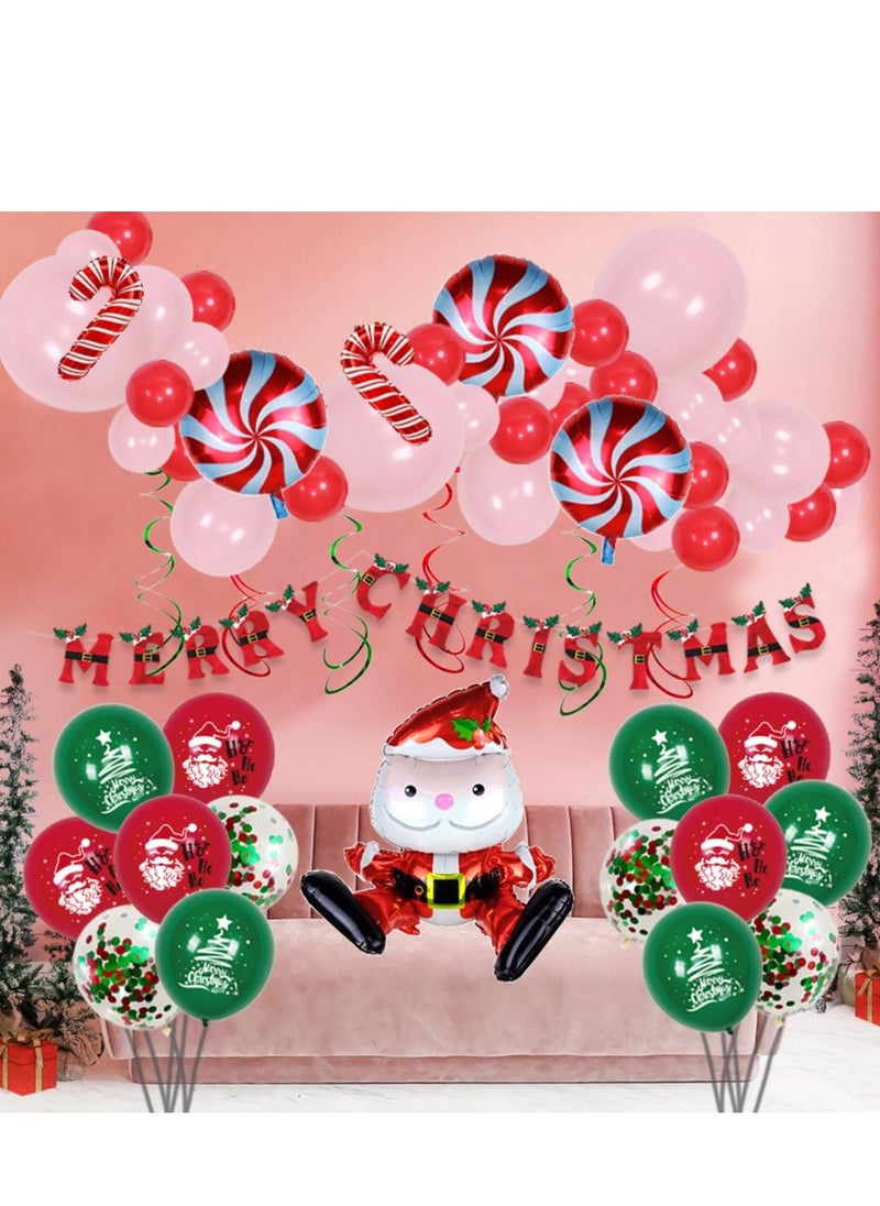 xppier Santa Claus Balloons Set for Christmas Party Decoration 