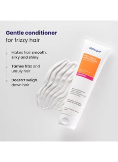 RE' EQUIL Anti Frizz and Smoothening Aloe Vera Conditioner With Babassu Oil Tames Frizz and Hydrates Dry Hair Protein and Silicone Free All Hair Types 150 Ml  - Image 2