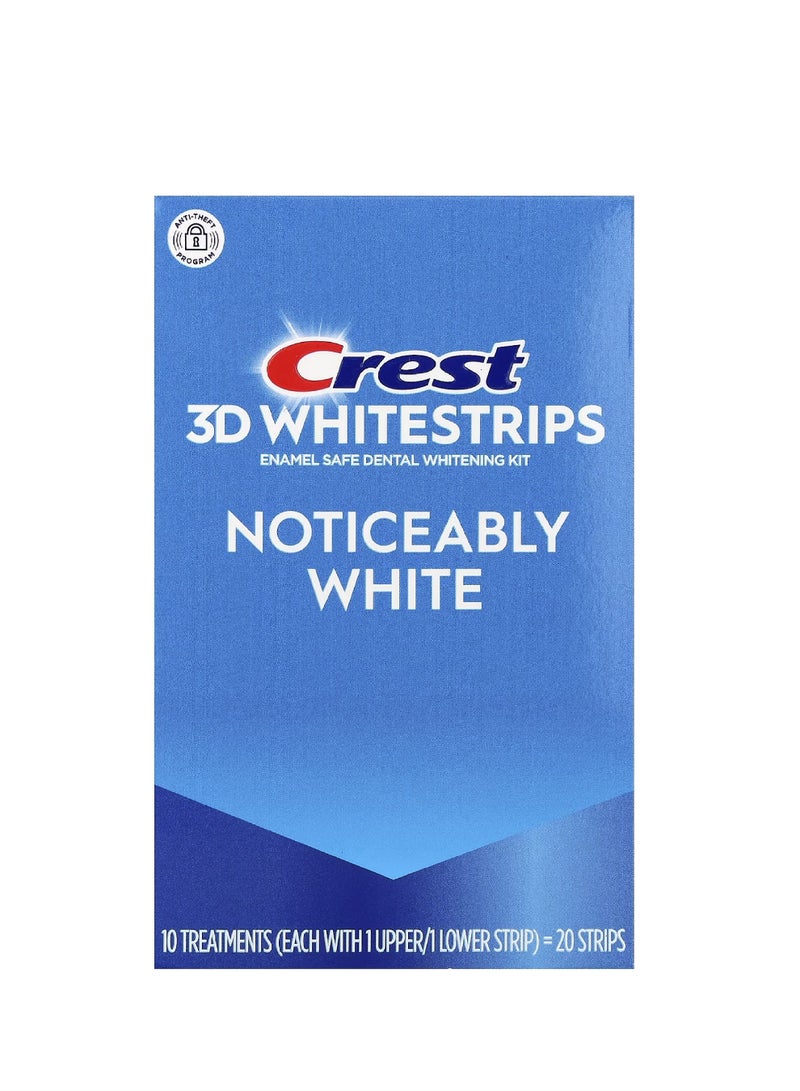 Crest 3D Whitestrips Noticeably White 20 Strips