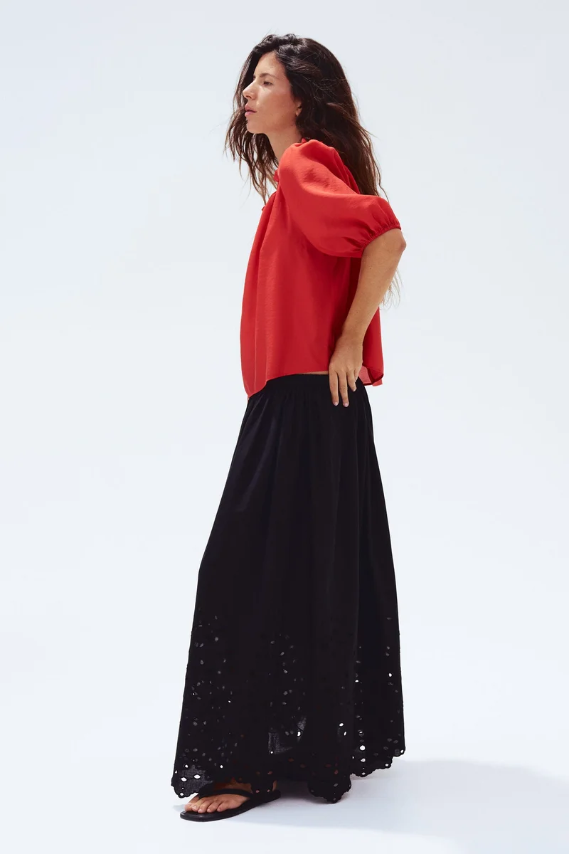 H&M Frill-trimmed blouse