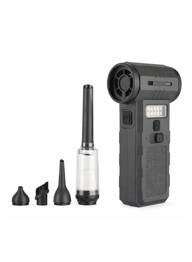 Portable 3-in-1 High-Velocity Compressed Air Duster - Electric Turbo Jet Fan for Keyboard Cleaning and Car Drying - Image 2