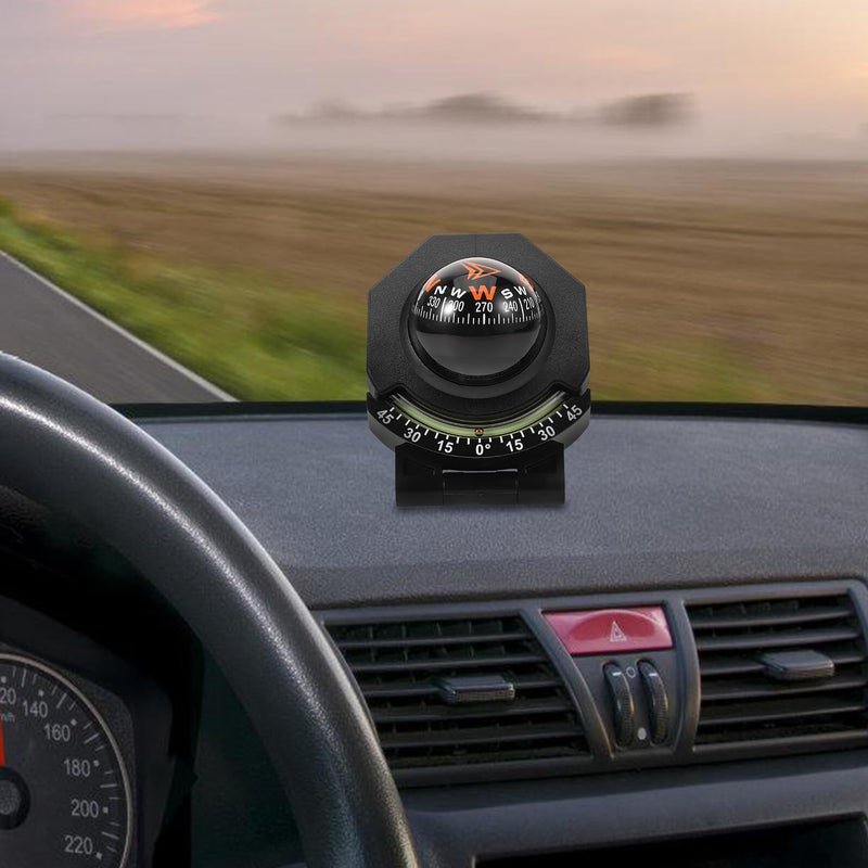 Dashboard Mount Adhesive Car Compass Ball High Precision Marine Navigation Accessory - Image 4