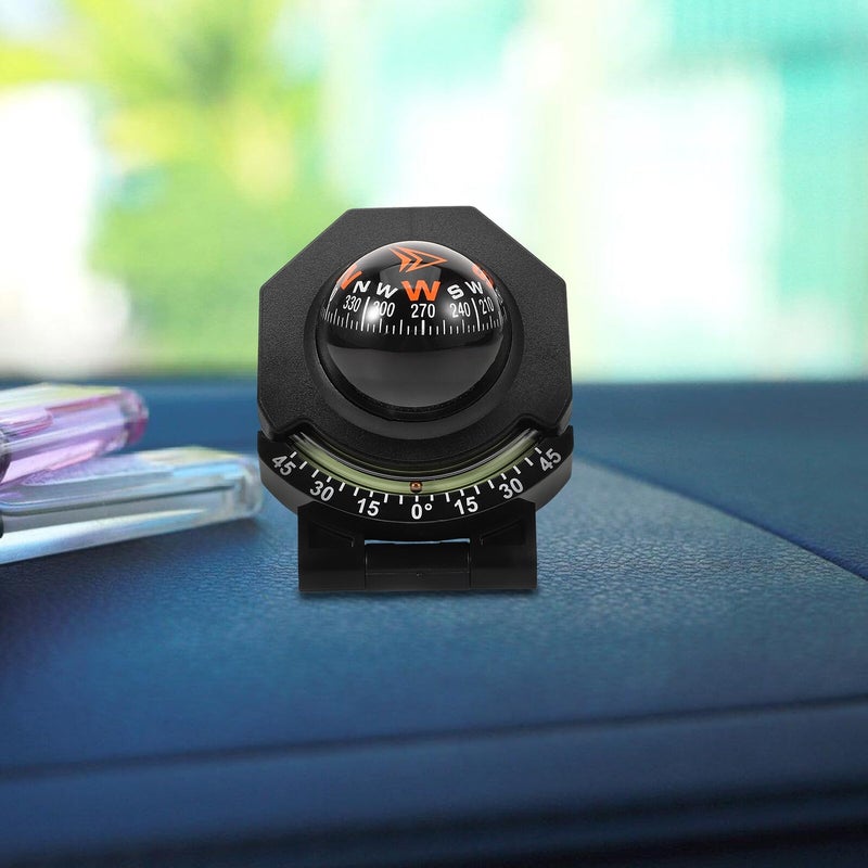 Dashboard Mount Adhesive Car Compass Ball High Precision Marine Navigation Accessory - Image 3