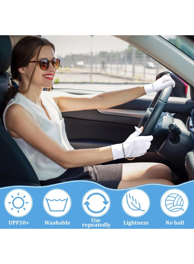 SANMUGEED Women's UPF 50+ UV Sun Protection Quick Dry Anti Slip Driving Gloves Cycling Gloves - Image 5