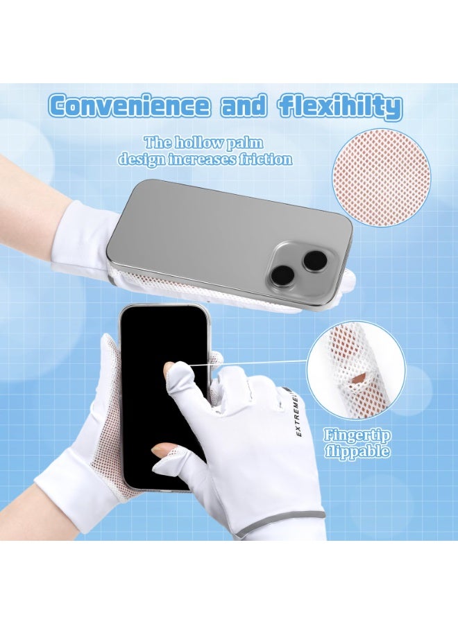 SANMUGEED Women's UPF 50+ UV Sun Protection Quick Dry Anti Slip Driving Gloves Cycling Gloves - Image 4