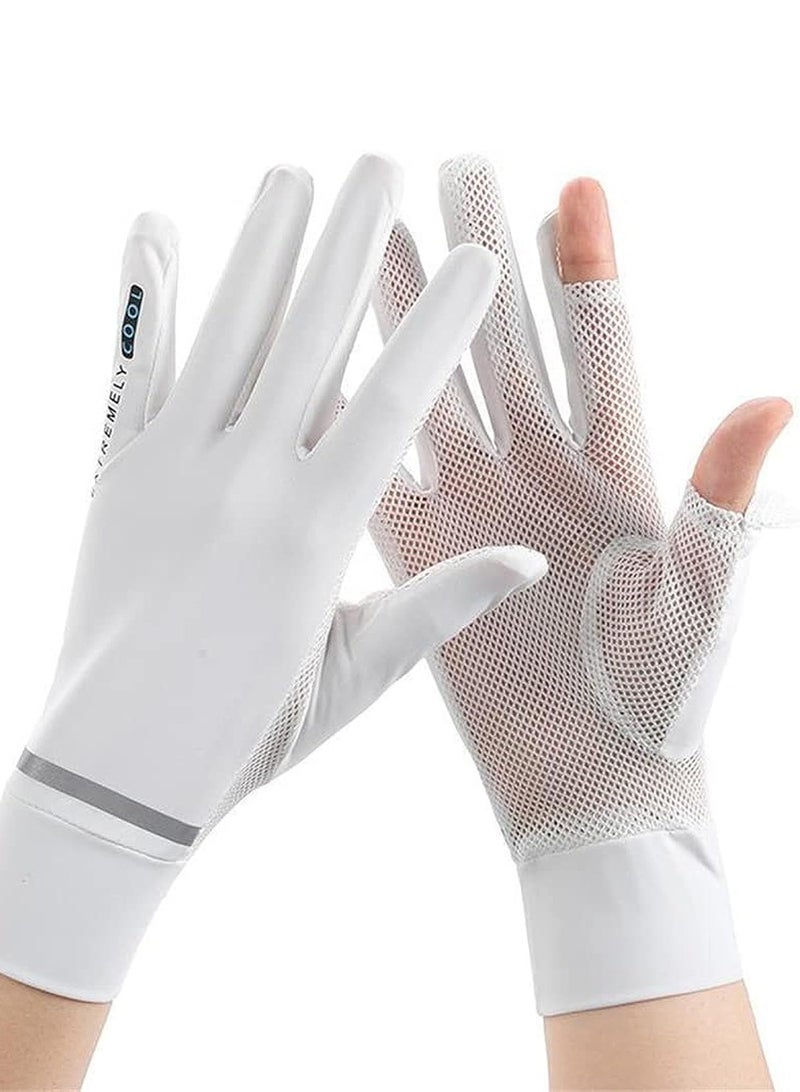 SANMUGEED Women's UPF 50+ UV Sun Protection Quick Dry Anti Slip Driving Gloves Cycling Gloves - Image 1