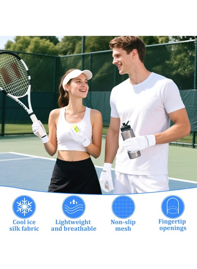 SANMUGEED Women's UPF 50+ UV Sun Protection Quick Dry Anti Slip Driving Gloves Cycling Gloves - Image 3