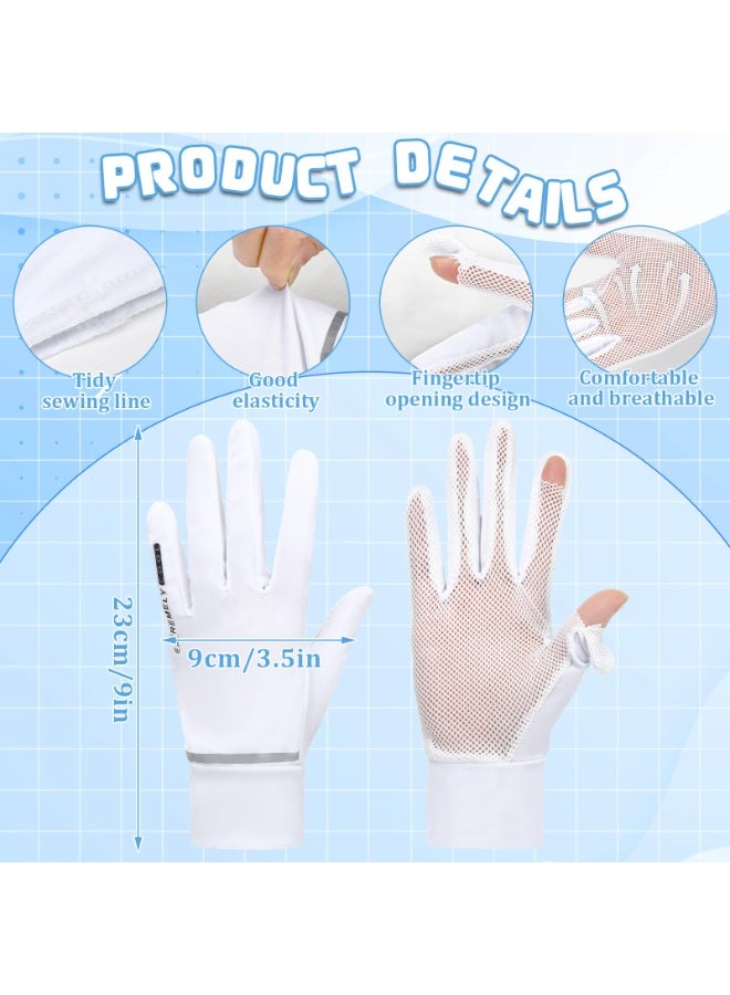 SANMUGEED Women's UPF 50+ UV Sun Protection Quick Dry Anti Slip Driving Gloves Cycling Gloves - Image 2