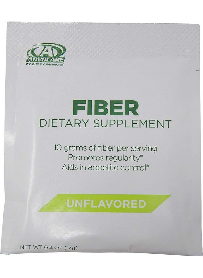 AdvoCare - Fiber Dietary Supplement Fiber Powder Supplement With Soluble And Insoluble Fiber Unflavored 10 Pouches - Image 1