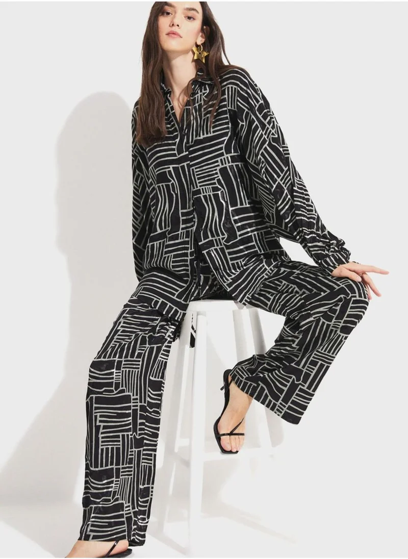 جون High Waist Pants