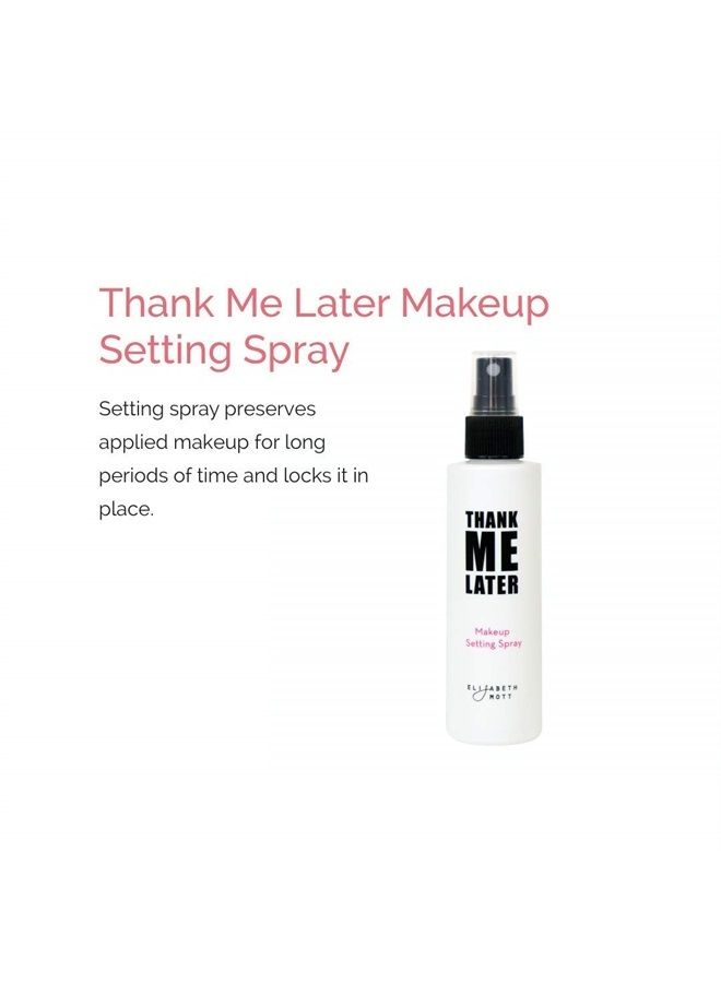 Elizabeth Mott Thank Me Later Face Makeup Setting Spray for Oily Skin - Cruelty Free, Weightless, Long-Lasting Matte Finishing Spray - For Face & Skin Care - 95ml - Image 2