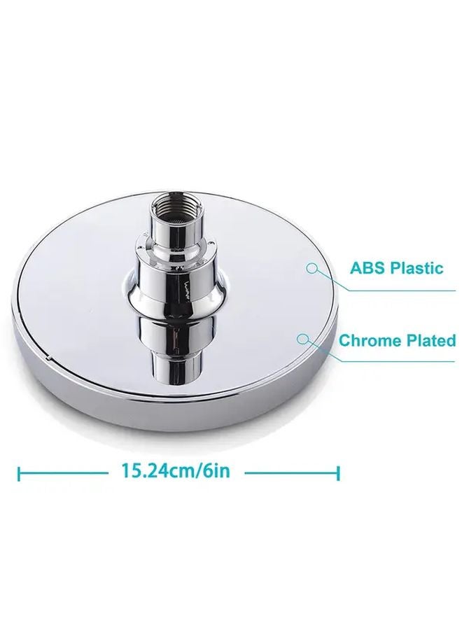 Silvery ABS High Pressure Rainfall Shower Head With Anti Clogging Nozzles Easy Installation - Image 4