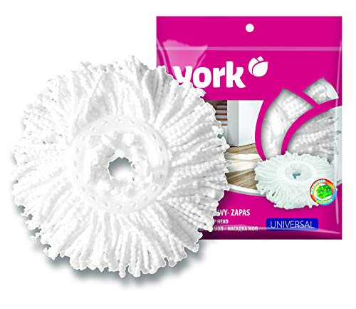 YORK 360 Degree Rotating Spin Mop Cleaner, Microfiber Mop Head Replacement Refill for Home & Office Floors, Tiles & Wooden Floor Dust Cleaner Use Spin Mop Refill in Pack of 2 - Image 3