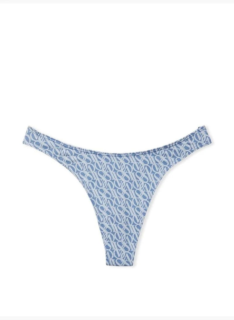 Victoria's Secret Stretch Cotton High Leg Thong Panty