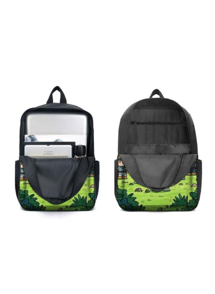 Three-piece set of cartoon characters (schoolbag, for students) - 641