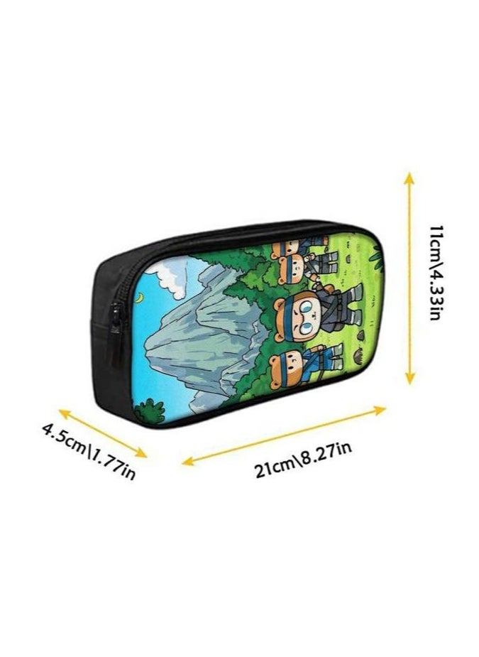 Three-piece set of cartoon characters (schoolbag, for students) - 641